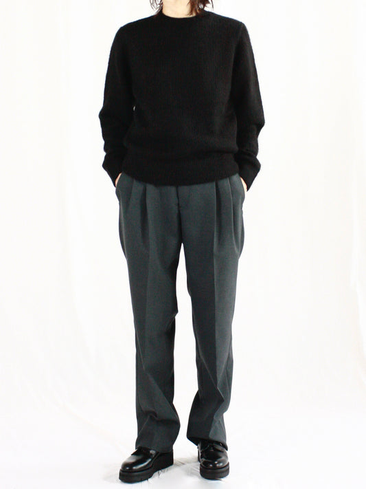 HYKE / C/S SWEATER / BLACK / 11380