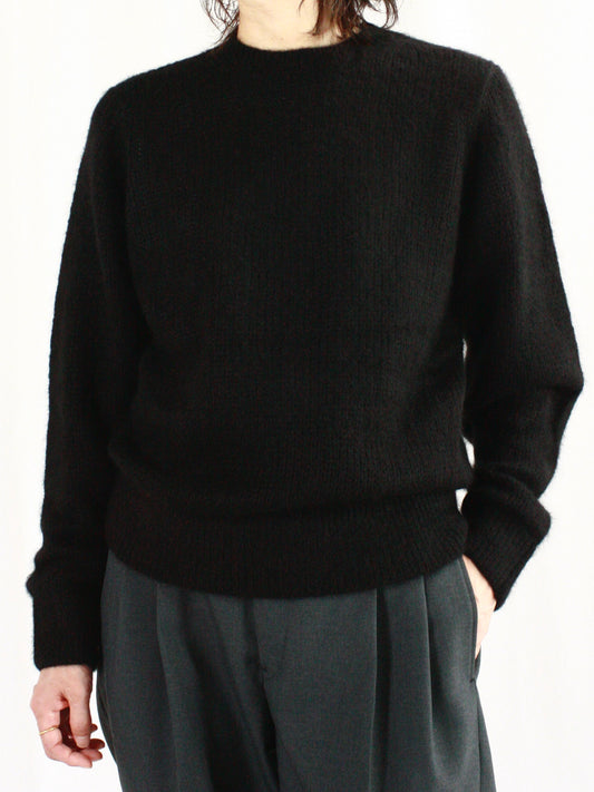 HYKE / C/S SWEATER / BLACK / 11380