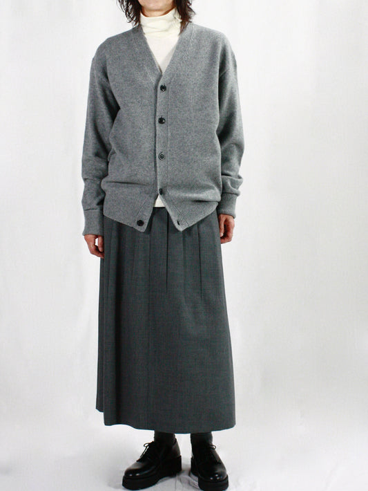 HYKE / LAMBSWOOL CARDIGAN / TOP GRAY / 11370