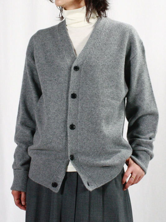 HYKE / LAMBSWOOL CARDIGAN / TOP GRAY / 11370