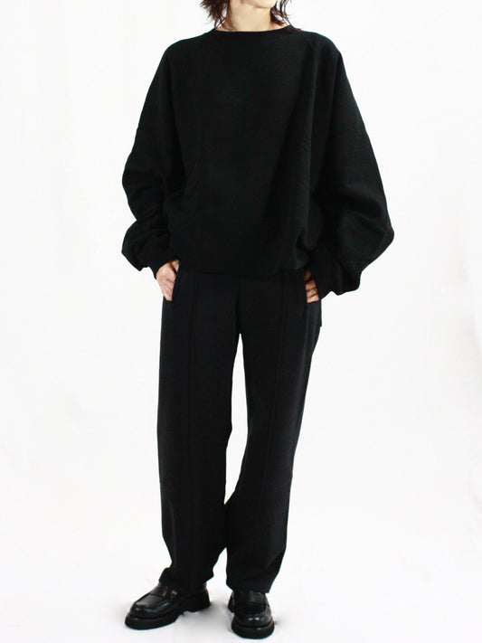 COGTHEBIGSMOKE / KAYA TUCKED HEM TOP/ BLACK / 11101-184-1101-1