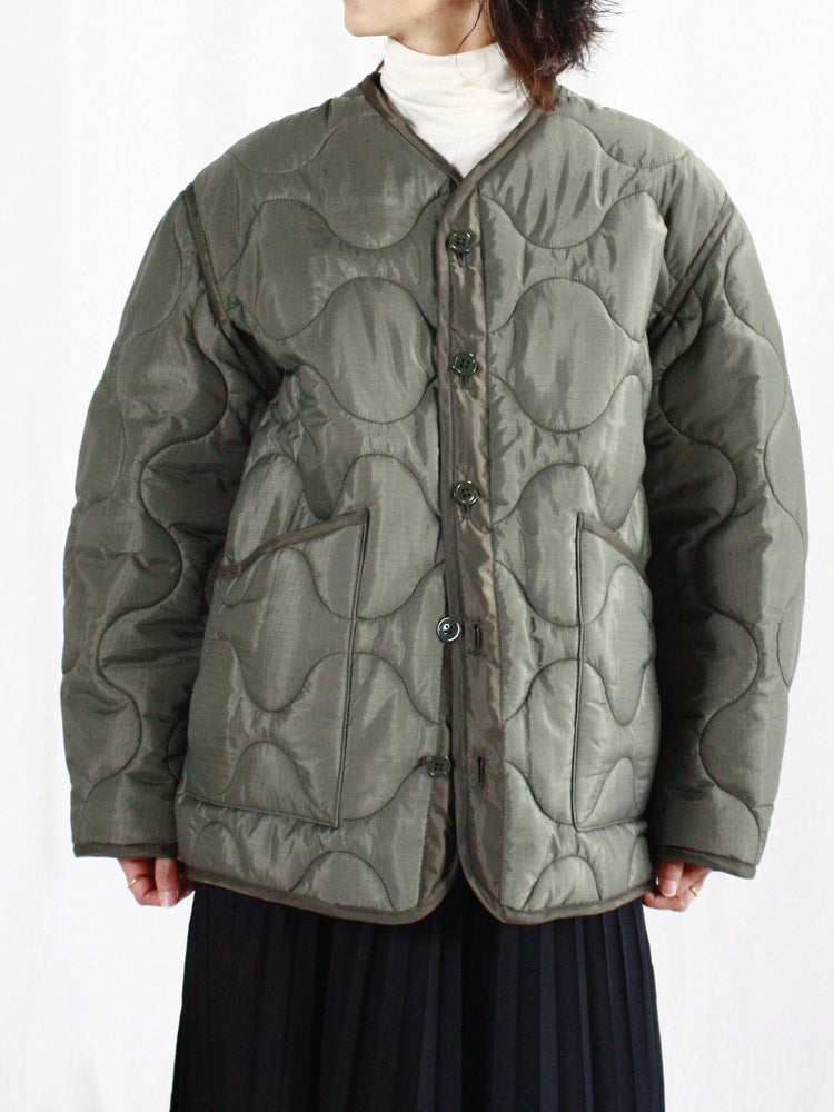 HYKE / QUILTED LINER JACKET / OLIVE DRAB / 17486