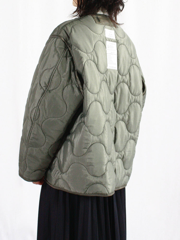 HYKE / QUILTED LINER JACKET / OLIVE DRAB / 17486