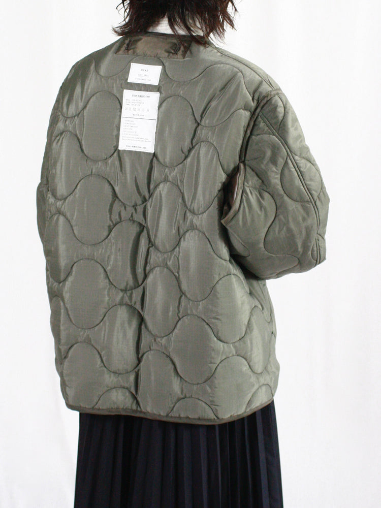 HYKE / QUILTED LINER JACKET / OLIVE DRAB / 17486