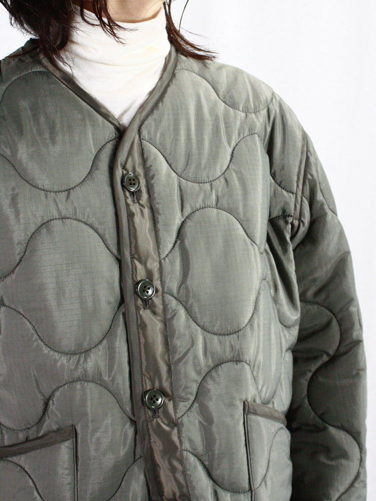 HYKE / QUILTED LINER JACKET / OLIVE DRAB / 17486