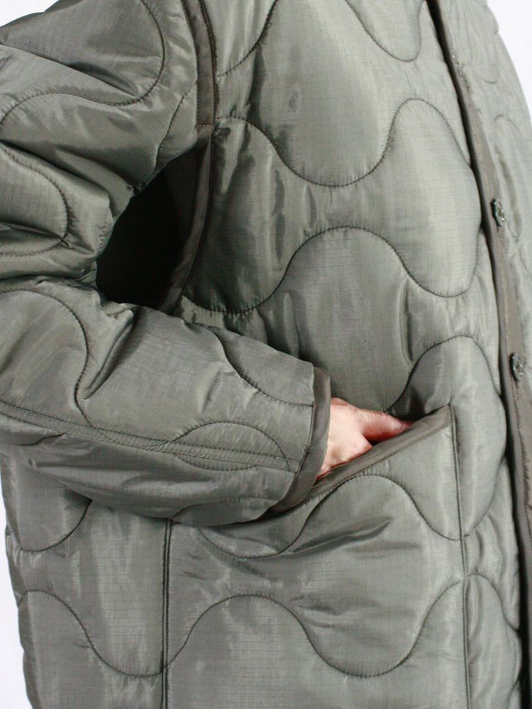 HYKE / QUILTED LINER JACKET / OLIVE DRAB / 17486