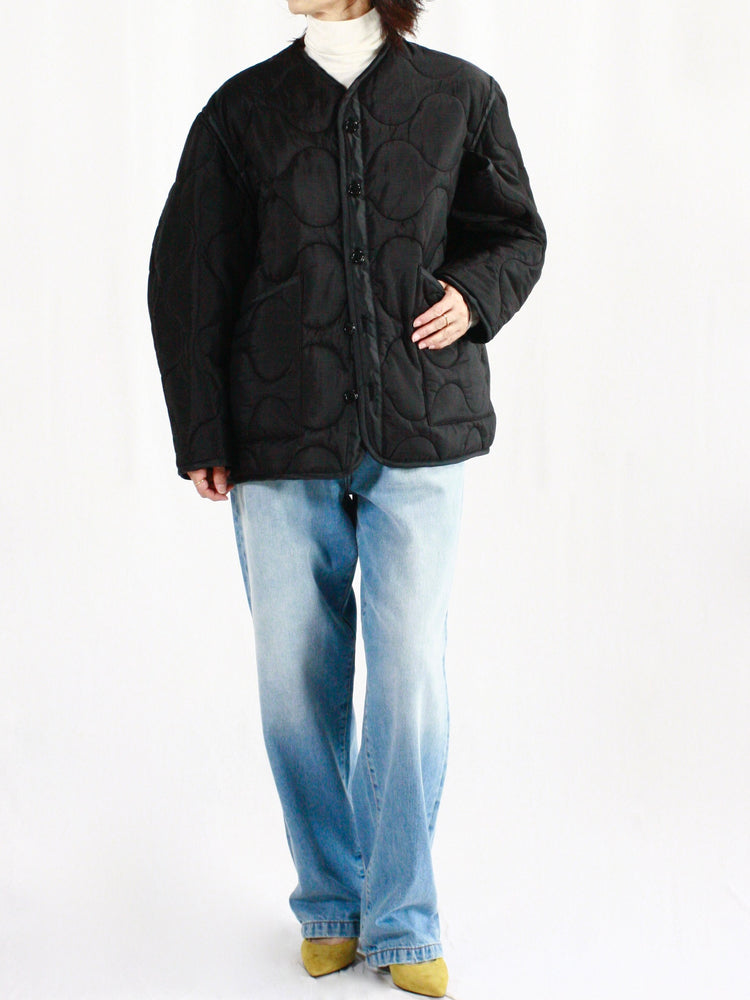 HYKE / QUILTED LINER JACKET / BLACK / 17486