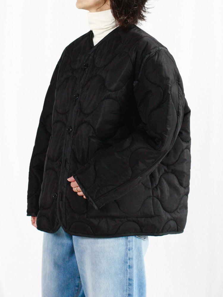 HYKE / QUILTED LINER JACKET / BLACK / 17486