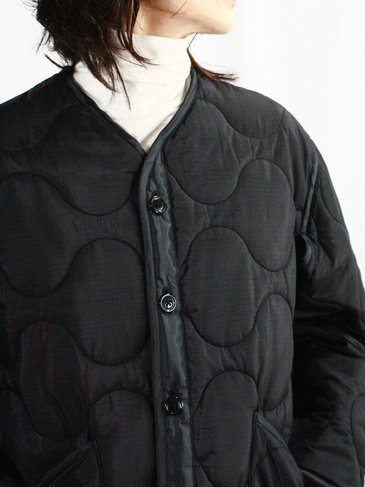 HYKE / QUILTED LINER JACKET / BLACK / 17486