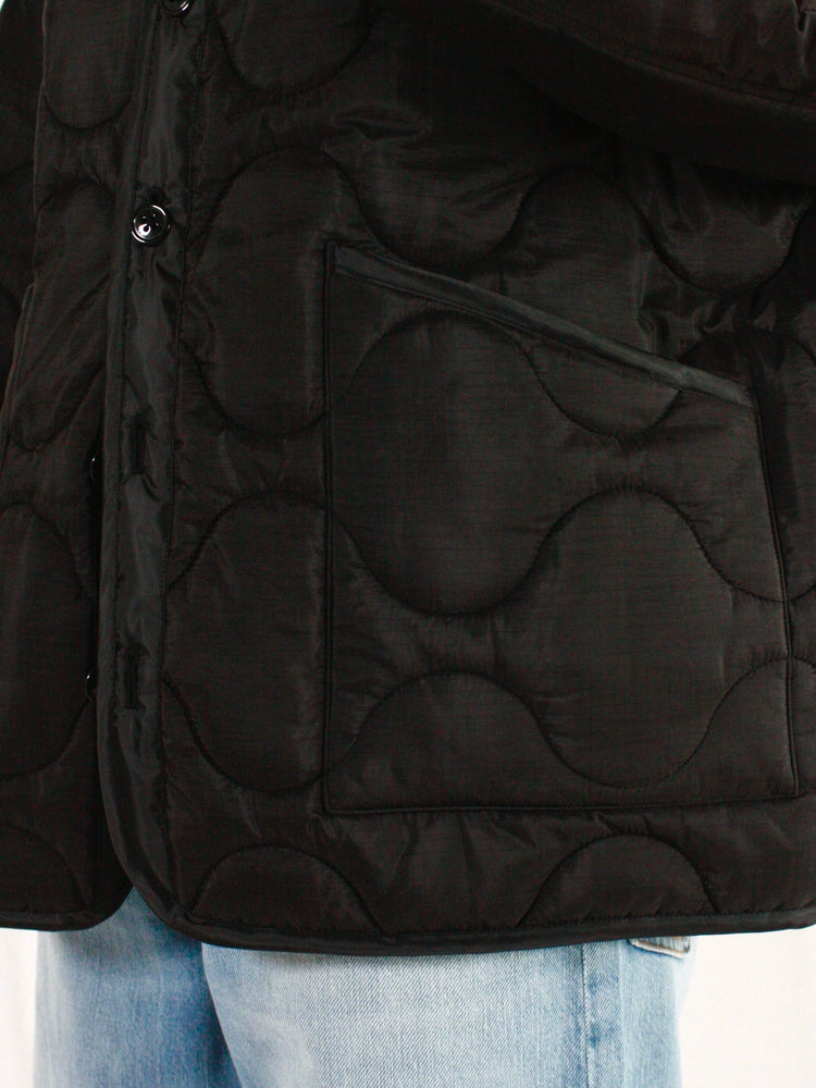 HYKE / QUILTED LINER JACKET / BLACK / 17486