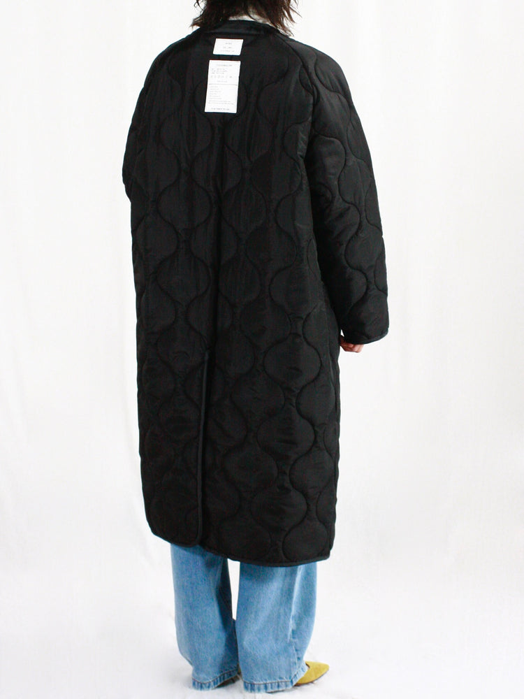 HYKE / QUILTED LINER COAT / BLACK / 17485