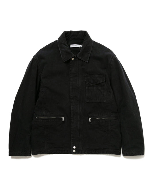 nonnative / WORKER JACKET COTTON OXFORD SULFUR DYE / BLACK / NN-J4506