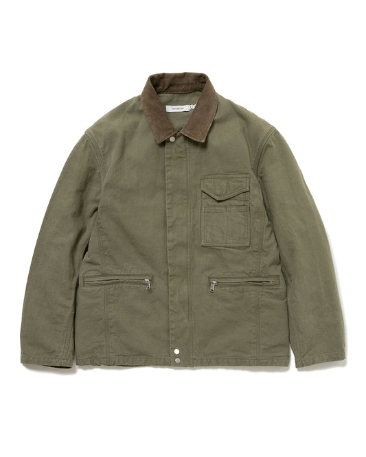 nonnative / WORKER JACKET COTTON OXFORD SULFUR DYE / KHAKI / NN-J4506