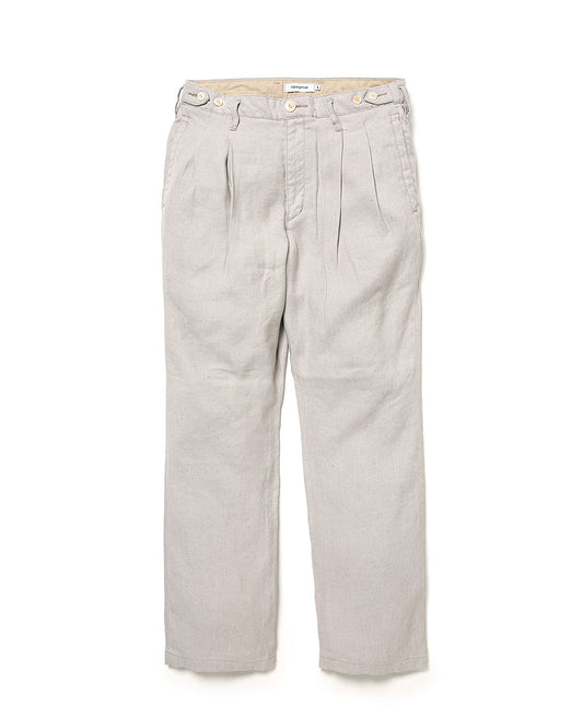 nonnative / OFFICER CHINO TROUSERS Li/Ac TWILL / IVORY / NN-P4613