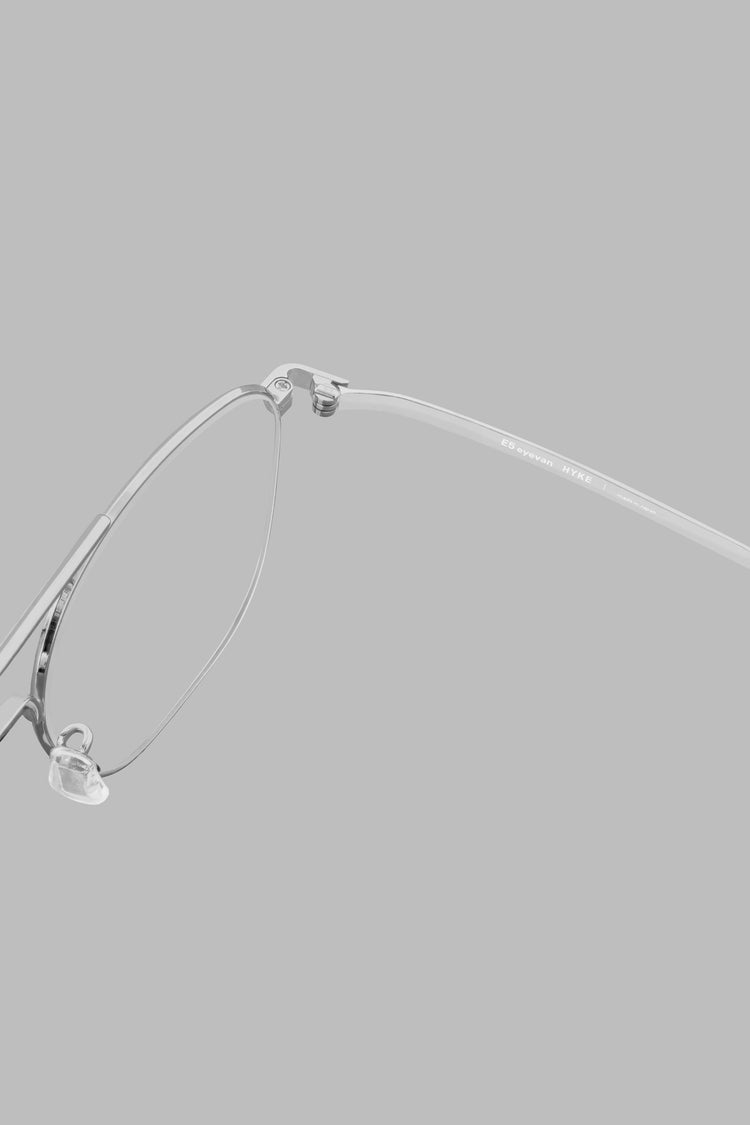 E5 eyevan × HYKE / EH-2 / METALLIC SILVER × CLEAR / 19375