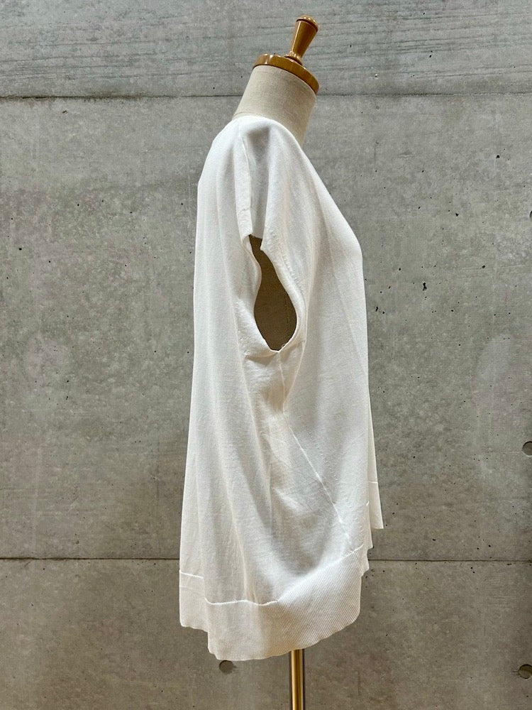ADAWAS / SUVIN COTTON SLEEVELESS TOP / WHITE / ADWS-407-12