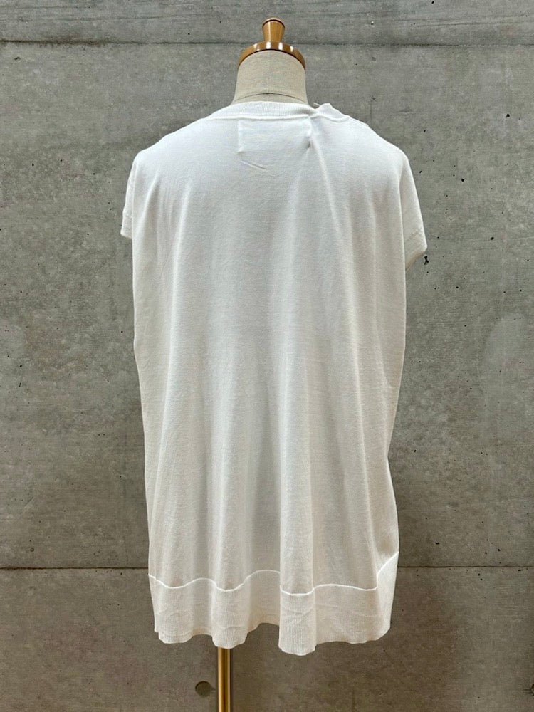 ADAWAS / SUVIN COTTON SLEEVELESS TOP / WHITE / ADWS-407-12