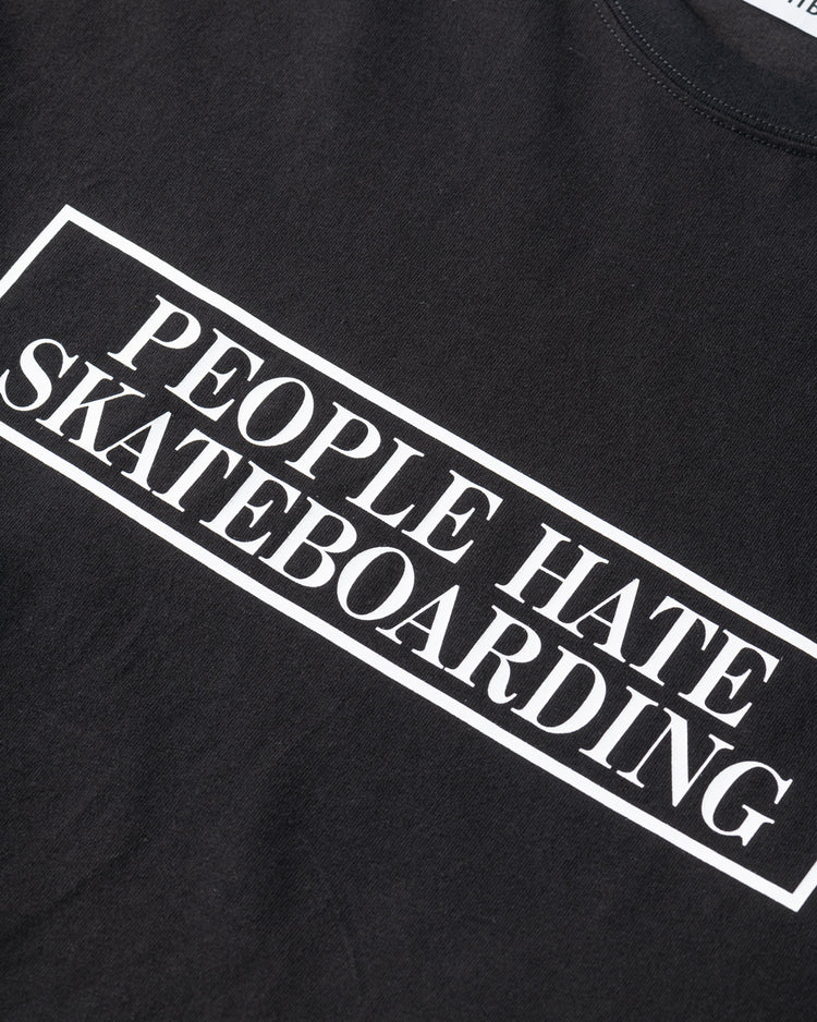TIGHTBOOTH / PEOPLE HATE SKATE T-SHIRT・BLACK・SS24-T12