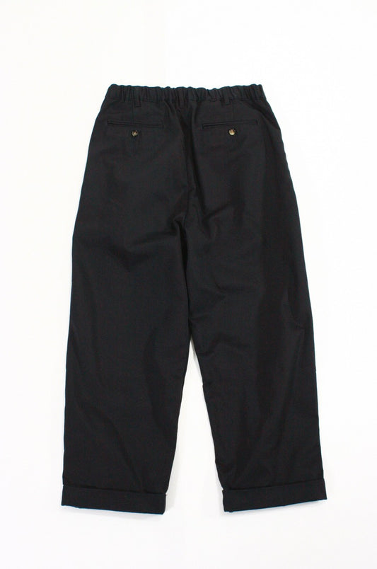 TapWater / Cotton Chino Tuck Trousers / NAVY / TP24140019B