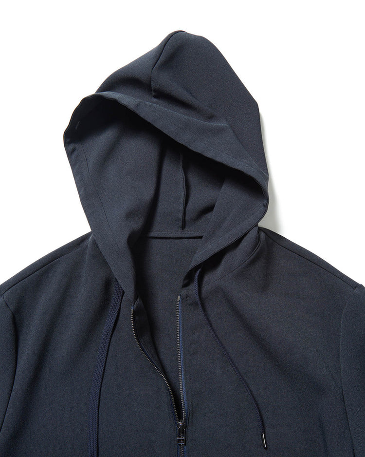 SOPHNET. / STRETCH WOVEN CLOTH ZIP HOODED JACKET / NAVY / SOPH-242028 /