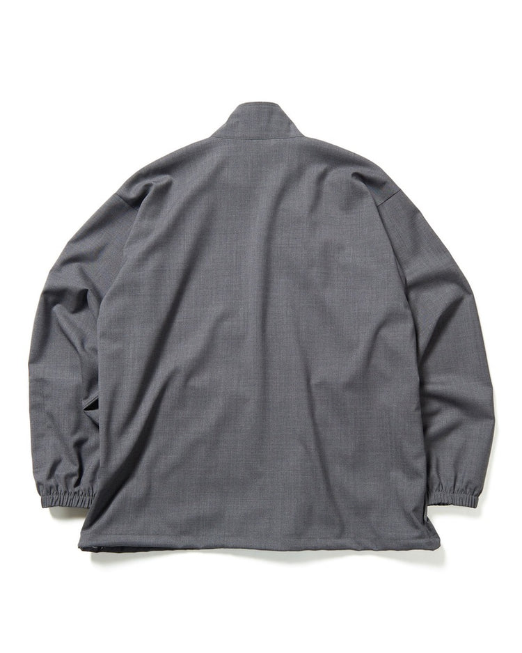 SOPHNET. / WOOL TROPICAL STAND COLLAR JACKET / CHARCOAL GRAY / SOPH-242032