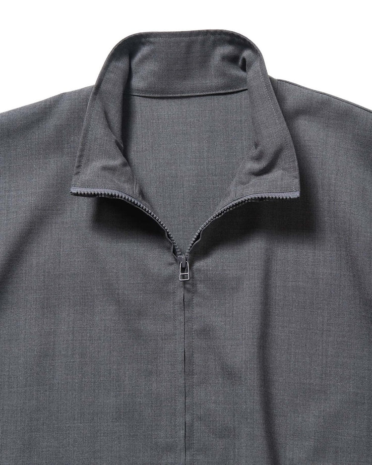 SOPHNET. / WOOL TROPICAL STAND COLLAR JACKET / CHARCOAL GRAY / SOPH-242032