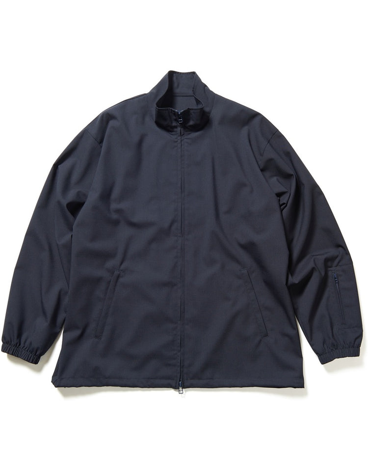 SOPHNET. / WOOL TROPICAL STAND COLLAR JACKET / NAVY / SOPH-242032