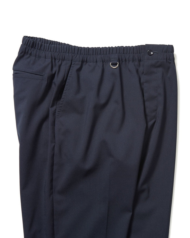 SOPHNET. / WOOL TROPICAL TAPERED EASY PANTS / NAVY / SOPH-242034