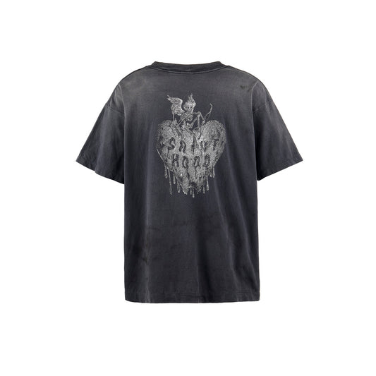SAINT Mxxxxxx / STHD . SS TEE FEARLESS・BLACK・SM-HR8-0000-C70