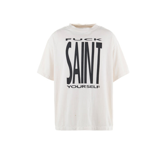 SAINT Mxxxxxx / SS TEE SAINT YOURSELF・WHITE・SM-HR8-0000-C0020