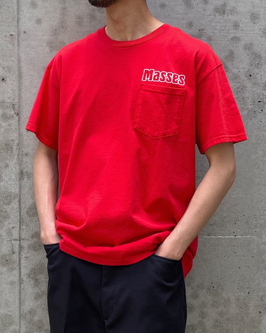 MASSES / T-SHIRT SKULL HAT / RED