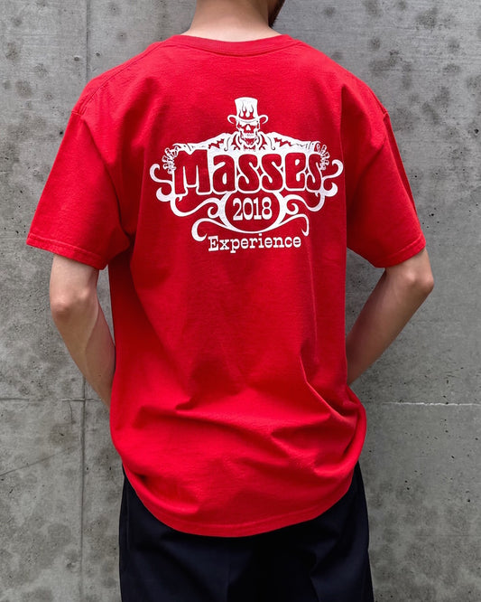 MASSES / T-SHIRT SKULL HAT / RED