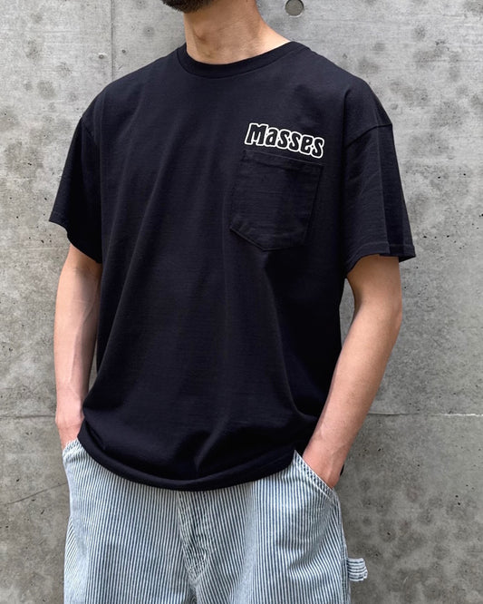 MASSES / T-SHIRT SKULL HAT / BLACK