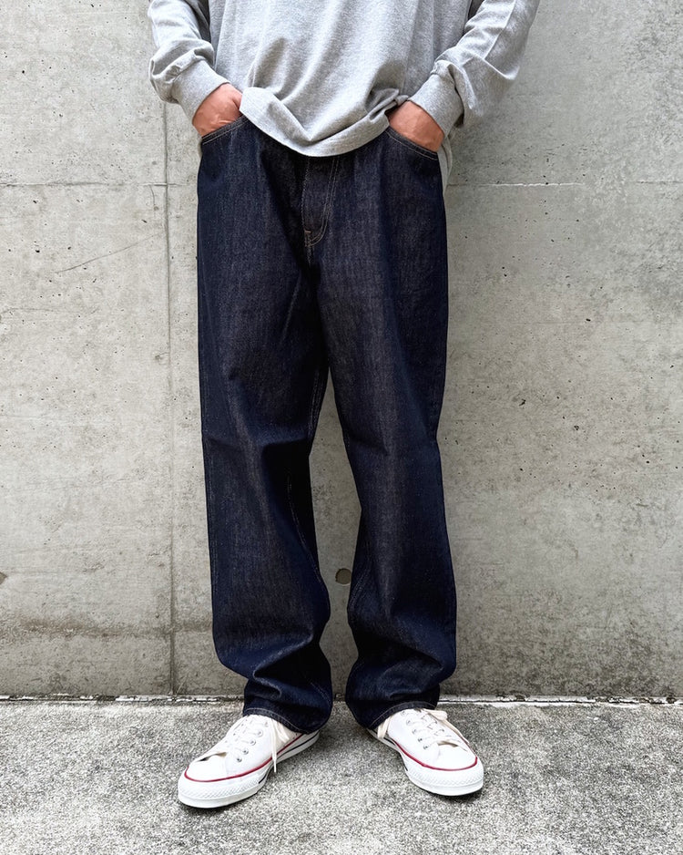 AURALEE / HARD TWIST DENIM WIDE PANTS / INDIGO / A00P03DM