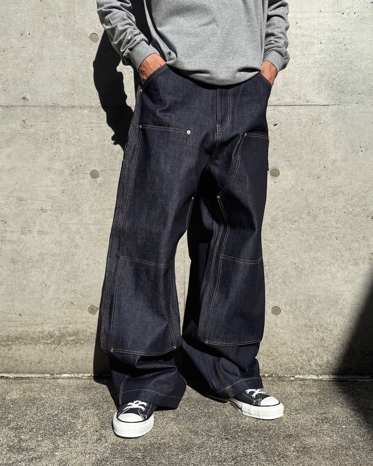 DAIRIKU / Rigid Painter Denim Wide Pants / Indigo / 25AW RD3