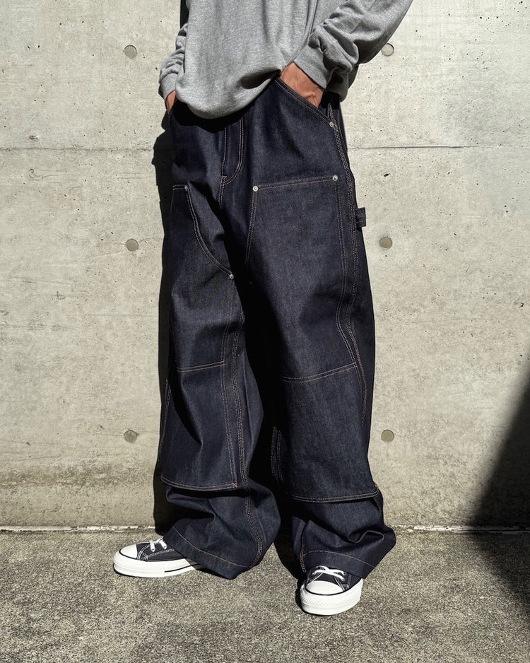 DAIRIKU / Rigid Painter Denim Wide Pants / Indigo / 25AW RD3