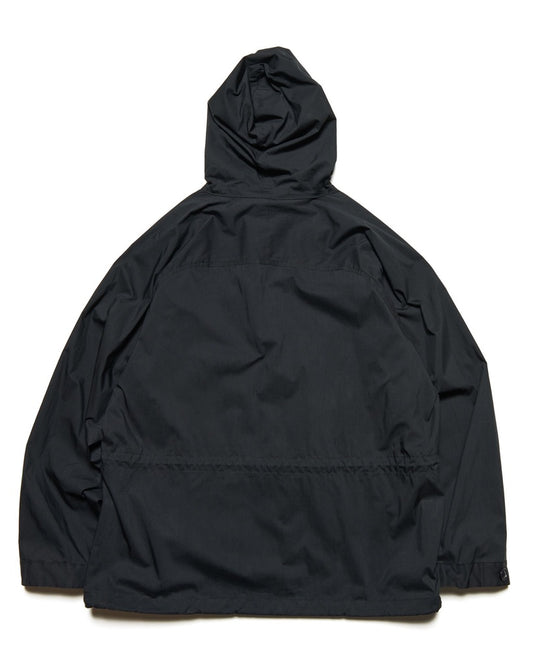SOPHNET. / LIGHT POPLIN ZIP-UP HOODIE / BLACK / SPNT-252061