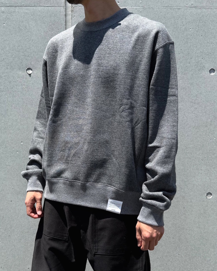 HYKE / SWEAT SHIRT / CHARCOAL / 12415