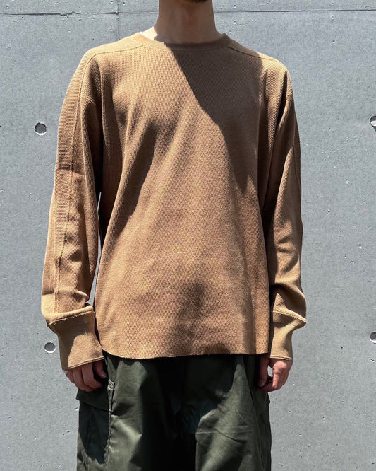 HYKE / THERMAL SHIRT/ REGULAR FIT / COYOTE BROWN / 12421