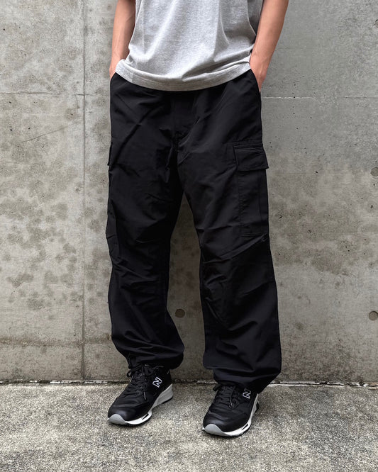 COMME des GARCONS HOMME / 綿ナイロングログラン Easy Cargo Pants / HP-P006-051-1/ BLACK