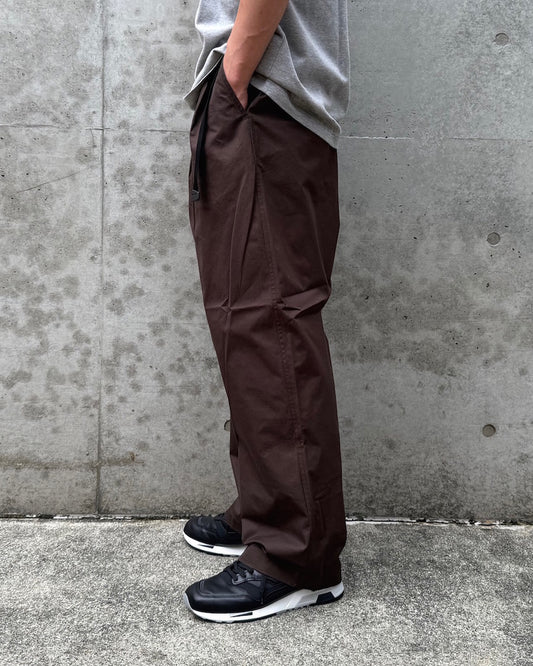 COMME des GARCONS HOMME / 綿ツイル 二ドム加工 Belted Pants / HP-P012-051-3 / BROWN