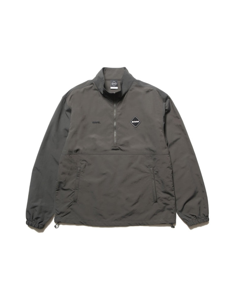 F.C.Real Bristol / NYLON QUARTER-ZIP BLOUSON / CHARCOAL GRAY / FCRB-252051