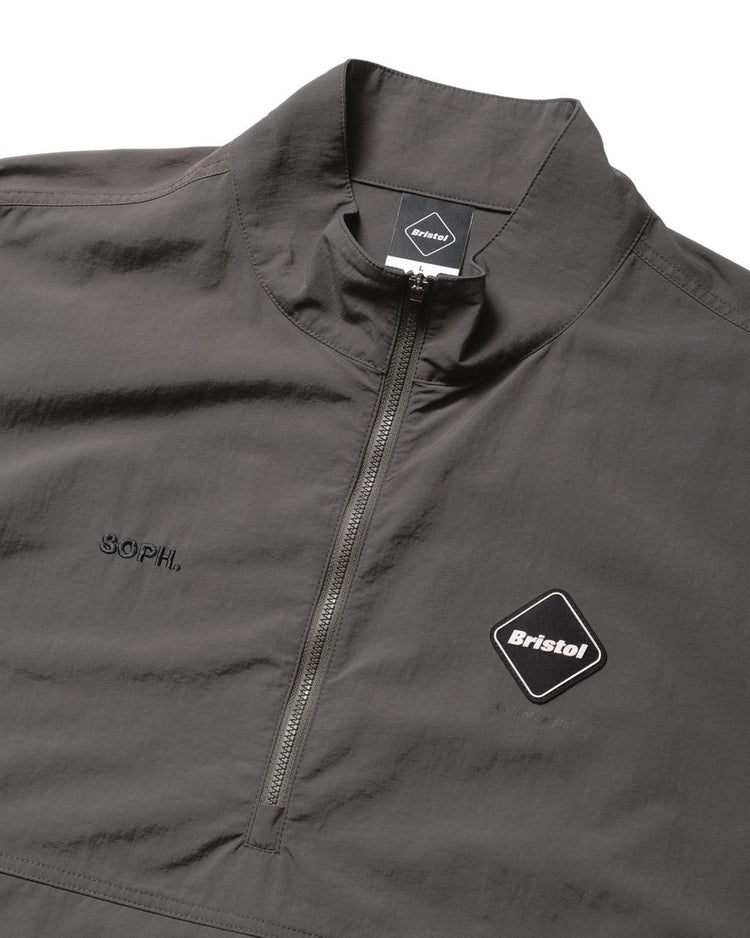 F.C.Real Bristol / NYLON QUARTER-ZIP BLOUSON / CHARCOAL GRAY / FCRB-252051