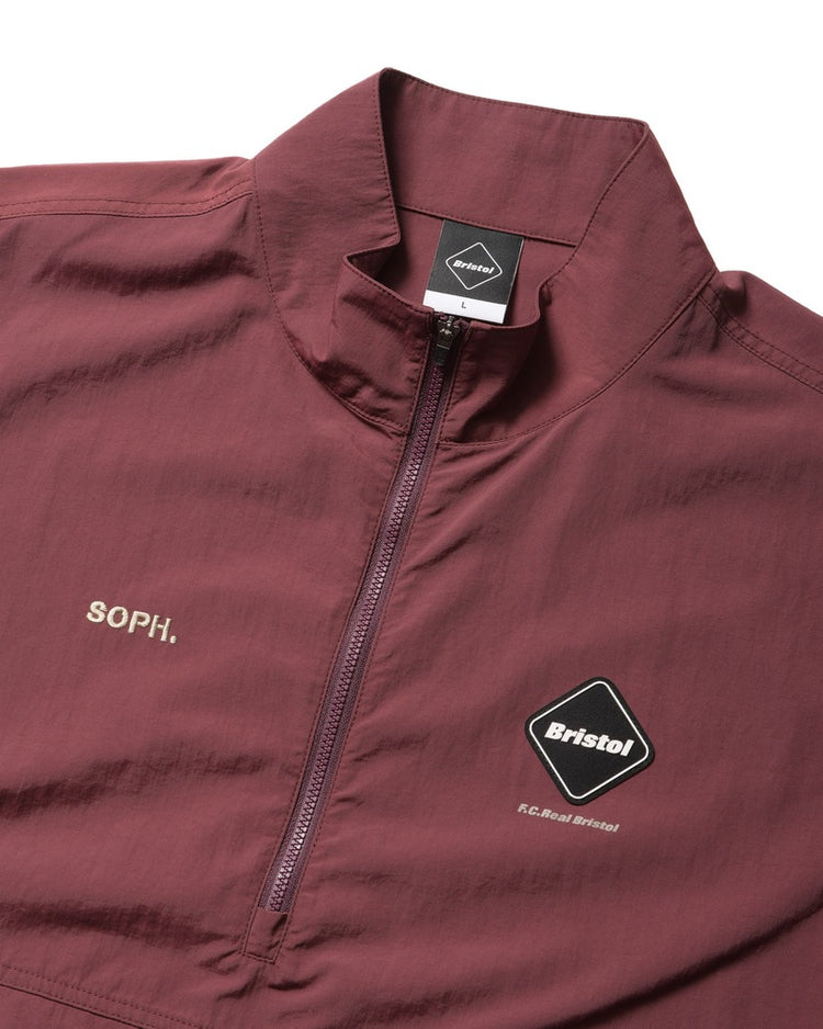 F.C.Real Bristol / NYLON QUARTER-ZIP BLOUSON / BURGUNDY / FCRB-252051