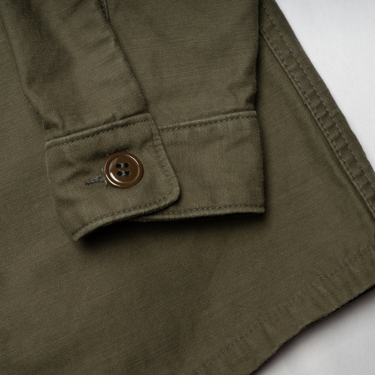BONCOURA / Utility Shirt Back Satin / OLIVE