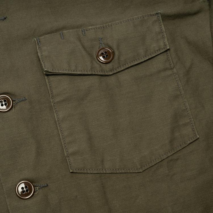 BONCOURA / Utility Shirt Back Satin / OLIVE
