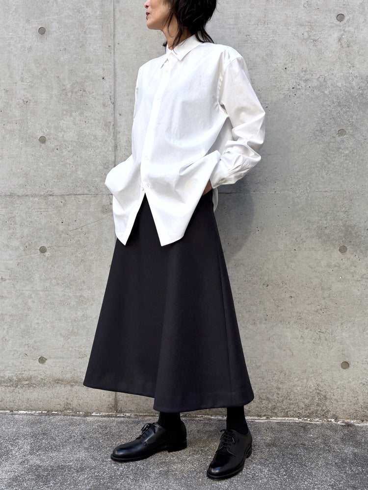 AURALEE / WASHED FINX TWILL SHIRT / WHITE / A26SS04TN