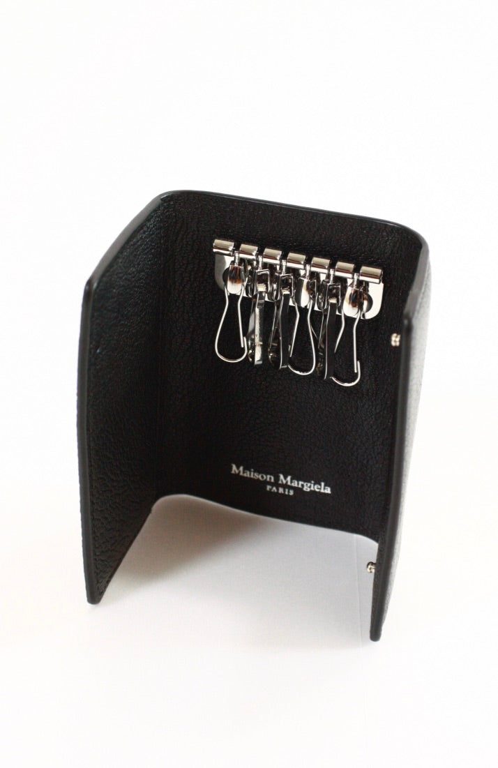 Maison Margiela / KEY CHAIN 6RINGS GOAT LEATHER / BLACK / S55UA0026 (P4806)