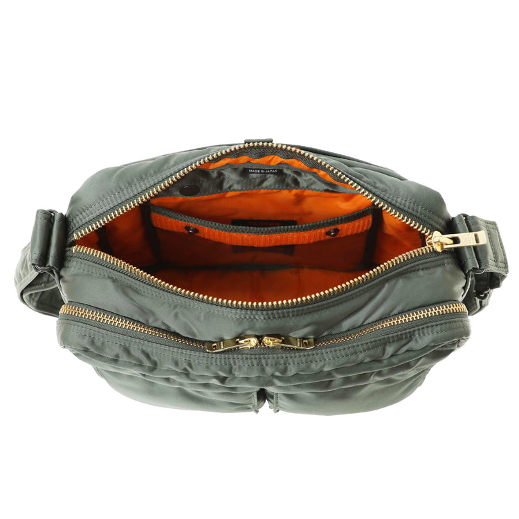 PORTER / TANKER  SLING BAG W zip（L）622-08633 / SAGE GREEN