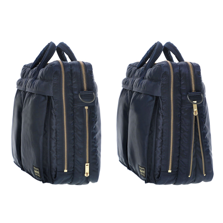 PORTER / TANKER  2WAY DOCUMENT BAG W zip / 622-15151 / アイアンブルー